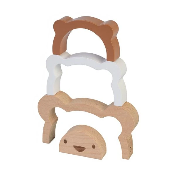 Bambam Bear Houten Stapeltoren 4 Bambam Bear Houten Stapeltoren - Afbeelding 2