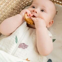 Done By Deer Friends Bijtring Mustard / Powder 2 Stuks -Kinderspeelgoed 5712643028529 4019101 4 59a9