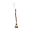 Chewies & More Mon Fleur Speenclip - Siliconen - Brown Flower -Kinderspeelgoed Chewies More Mon Fleur Speenclip Siliconen Brown Flower 9869