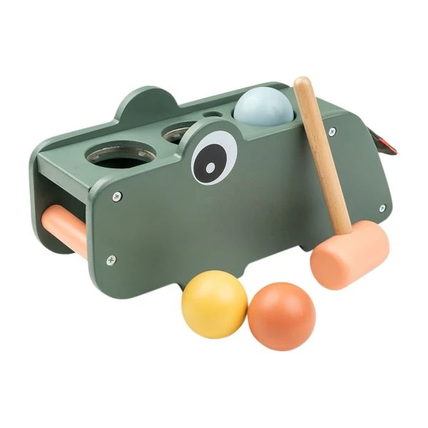 Done By Deer Croco Hamerbankje - Green 4 Done By Deer Croco Hamerbankje - Green - Afbeelding 2