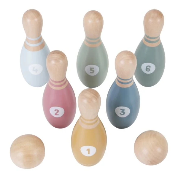 Little Dutch Houten Bowlingset 4 Little Dutch Houten Bowlingset - Afbeelding 2