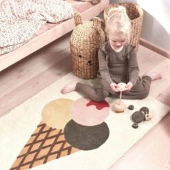 OYOY Ice Cream Vloerkleed -Kinderspeelgoed OYOY Ice Cream Deken 80 x 140 cm 2 1e08