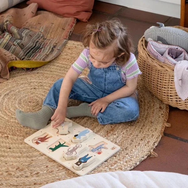 Kinderspeelgoed -Kinderspeelgoed Sebra Teeny Toes Busy Builders Puzzel 2 7502