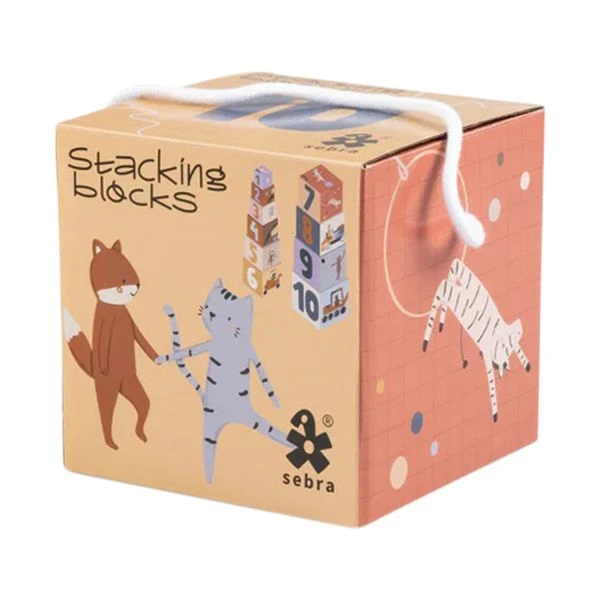 Sebra Teeny Toes / Busy Builders Stapeltoren 4 Sebra Teeny Toes / Busy Builders Stapeltoren - Afbeelding 2
