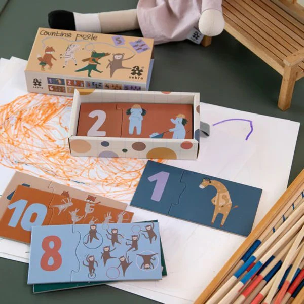 Sebra Teeny Toes / Busy Builders Telpuzzel 5 Sebra Teeny Toes / Busy Builders Telpuzzel - Afbeelding 3