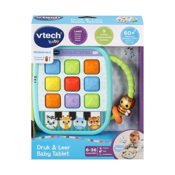 Vtech Druk & Leer Baby Tablet 5 Vtech Druk & Leer Baby Tablet - Afbeelding 3
