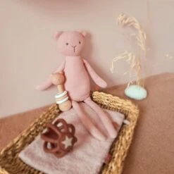 Bambam Bear Knuffel Organic Pink 7 Bambam Bear Knuffel Organic Pink -Kinderspeelgoed bambam bear knuffel organic pink 1 418a