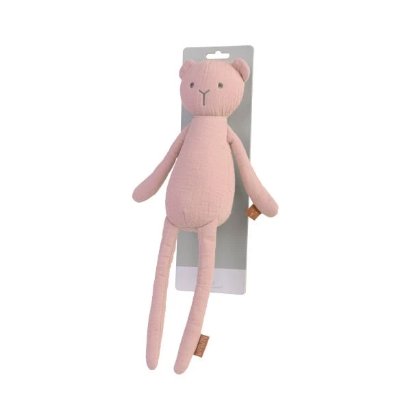 Bambam Bear Knuffel Organic Pink 4 Bambam Bear Knuffel Organic Pink - Afbeelding 2