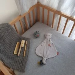 Bambam Bear Knuffeldoekje Organic Grey 7 Bambam Bear Knuffeldoekje Organic Grey -Kinderspeelgoed bambam bear knuffeldoekje organic grey 1 65d9