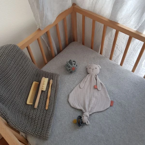 Bambam Bear Knuffeldoekje Organic Grey 5 Bambam Bear Knuffeldoekje Organic Grey - Afbeelding 3