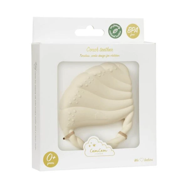 Cam Cam Copenhagen Conch Bijtspeeltje Off White 4 Cam Cam Copenhagen Conch Bijtspeeltje Off White - Afbeelding 2
