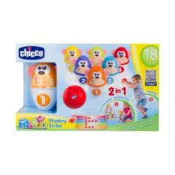 Chicco Monkey Strike Bowlingspel -Kinderspeelgoed chicco monkey strike bowlingspel 1 e217