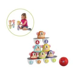 Chicco Monkey Strike Bowlingspel -Kinderspeelgoed chicco monkey strike bowlingspel 3 e5bf
