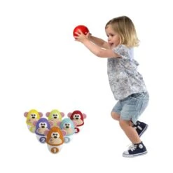 Chicco Monkey Strike Bowlingspel -Kinderspeelgoed chicco monkey strike bowlingspel 4 b93d