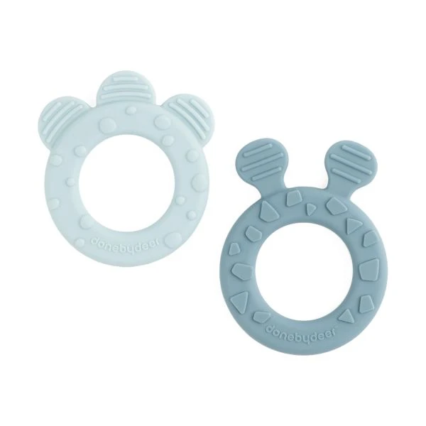 Done By Deer Deer Friends Bijtring Blue 2 Stuks 3 Done By Deer Deer Friends Bijtring Blue 2 Stuks