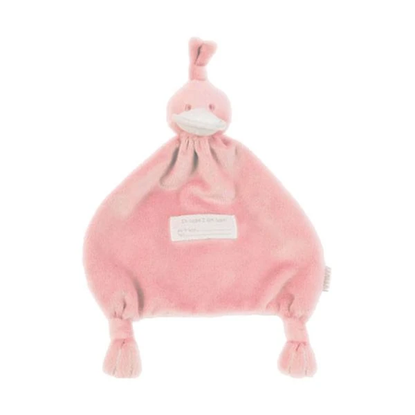 BamBam Duck Knuffeldoekje Pink 3 BamBam Duck Knuffeldoekje Pink