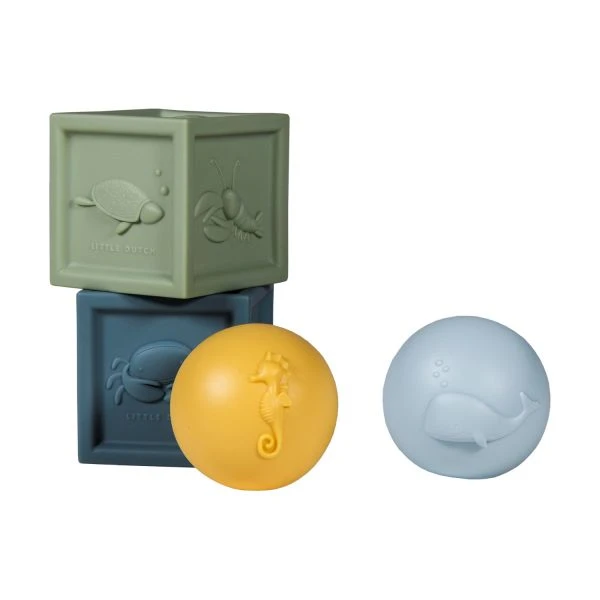 Little Dutch Ocean Blokken / Ballen Set 3 Little Dutch Ocean Blokken / Ballen Set