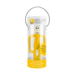 Matchstick Monkey Bijtring Yellow -Kinderspeelgoed matchstick monkey bijtring yellow 1 667c