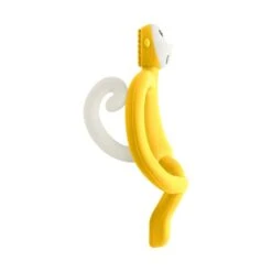 Matchstick Monkey Bijtring Yellow -Kinderspeelgoed matchstick monkey bijtring yellow 3 bd33