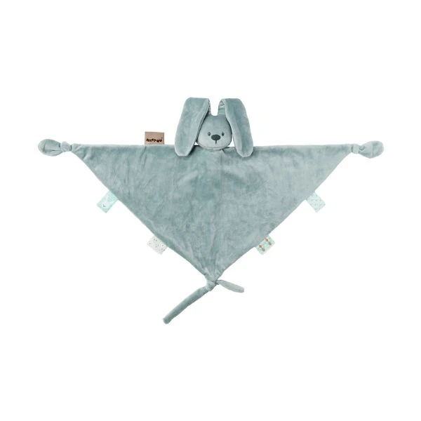Nattou Maxi Driehoek Knuffeldoekje Groen 3 Nattou Maxi Driehoek Knuffeldoekje Groen