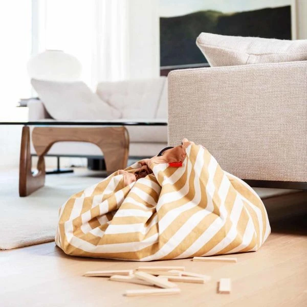 Play & Go Stripes Speelzak Mustard 5 Play & Go Stripes Speelzak Mustard - Afbeelding 3