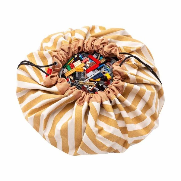 Play & Go Stripes Speelzak Mustard 4 Play & Go Stripes Speelzak Mustard - Afbeelding 2