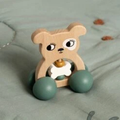 Roommate Dog Houten Rammelaar -Kinderspeelgoed roommate dog houten rammelaar 3 34a7