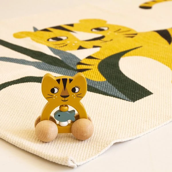 Roommate Tiger Houten Rammelaar 6 Roommate Tiger Houten Rammelaar - Afbeelding 4