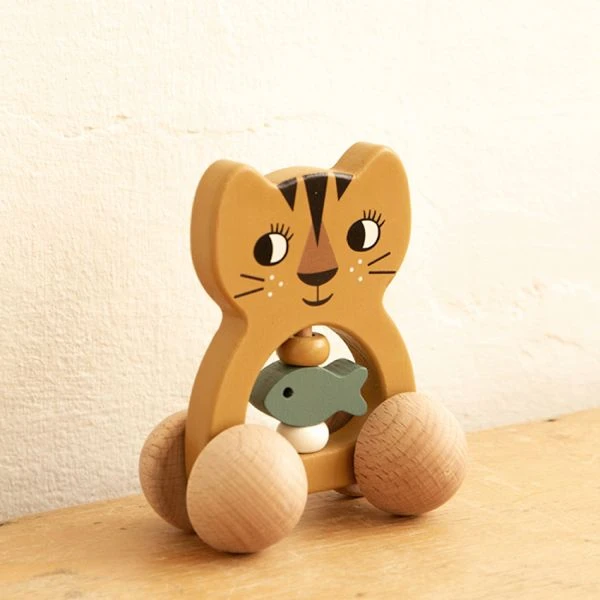 Roommate Tiger Houten Rammelaar 7 Roommate Tiger Houten Rammelaar - Afbeelding 5