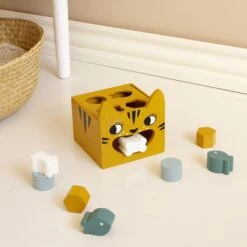 Roommate Tiger Houten Vormenstoof -Kinderspeelgoed roommate tiger houten vormenstoof 4 c95a