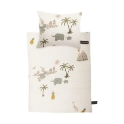 Roommate Tropical Poppen Beddengoed Wit