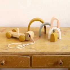 Roommate Turtle Houten Trekdier -Kinderspeelgoed roommate turtle houten trekdier 5 f281