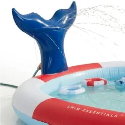 Swim Essentials Whale Adventure Zwembad Red / White -Kinderspeelgoed swim essentials whale adventure zwembad red white 3 1ff0