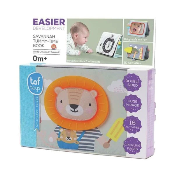 Taf Toys Savannah Tummy Time Babyboekje 4 Taf Toys Savannah Tummy Time Babyboekje - Afbeelding 2